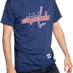 NHL Mens Loose Fit Performance Rashguard Wicking Short Sleeve Shirt