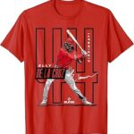 License Champs Elly De La Cruz | Cincinnati MLB Players League | MLBCRU4022 T-Shirt, Small, Red