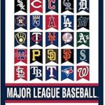 Baseball League All Teams Pennant Banner