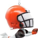 Hallmark NFL Cleveland Browns Bouncing Buddy Christmas Ornament