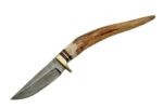 SANZ Damascus Drop Point Hunting Knife - Image 2
