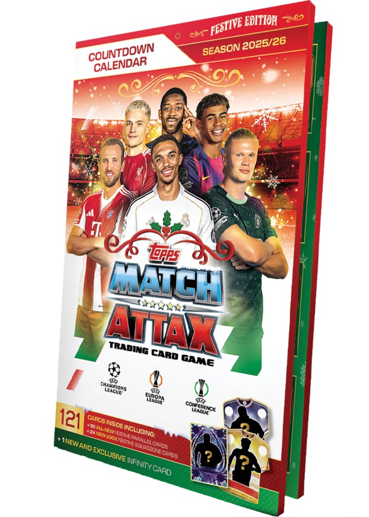 61QNV2oxcyL Topps Match Attax 2025/26 Advent Calendar - Image 1