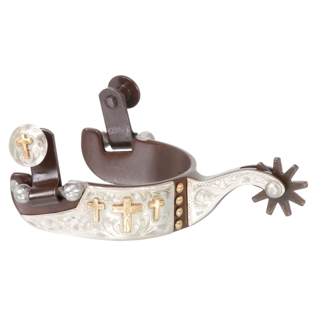 61epllCJ5zL Kelly Silver Star Triple Cross Spurs - Image 1