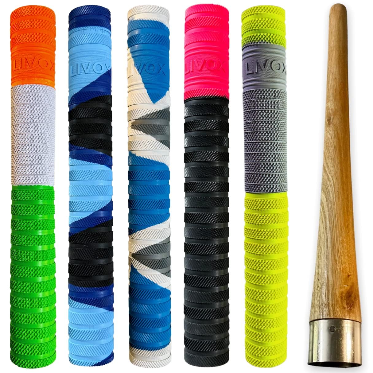 7116Y6WbyKL LIVOX Cricket Bat Grips & Cone - Image 1