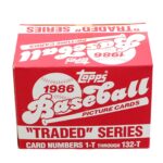 1986 Topps MLB Traded Series Set