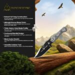 Tops Knives Eagles Shadow Fixed Blade - Image 6