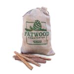 Wood Products Fatwood Burlap Bag